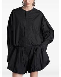 Thelatest - Diana Pleated Puff-Sleeve Blouse - Lyst