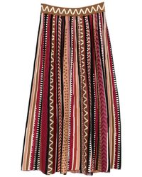 Cecilia Prado - Carla Geometric-Pattern Knit Midi Skirt - Lyst