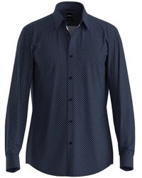 BOSS - Patterned Shirt - Lyst