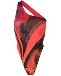 Louisa Ballou - "Badeanzug Mit "Plunge Queens Gambit" -Print" - Lyst