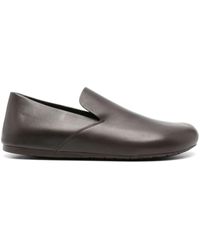 Loewe - Lago Leather Loafers - Lyst