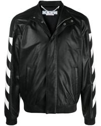 Off-White c/o Virgil Abloh - Chaqueta Con Estampado A Rayas Diag Carcaterístico - Lyst