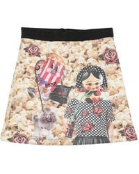 The Artistylist - Popcorn-Print A-Line Mini Skirt - Lyst
