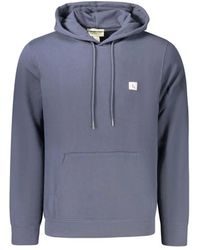 Calvin Klein - Logo-Patch Drawstring Hoodie - Lyst