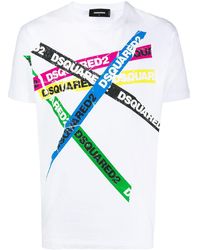 DSquared² Printed Logo T-shirt - White