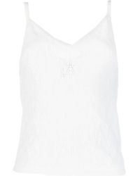 Barrie - Spaghetti-Strap Cashmere Top - Lyst