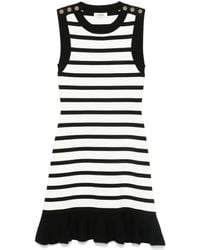 Sandro - Abito Corto A Righe - Lyst