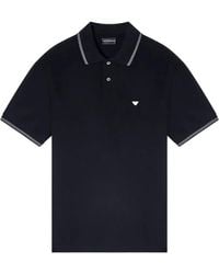 Emporio Armani - Logo Cotton Polo Shirt - Lyst