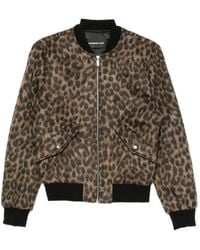 Barbara Bui - Leopard-Print Bomber Jacket - Lyst