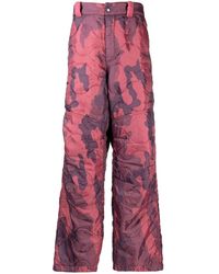 OAMC - Quilted Camouflage-print Trousers - Lyst