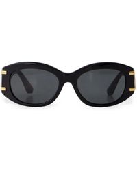 Dolce & Gabbana - Dg Logo-Plaque Oval-Frame Sunglasses - Lyst