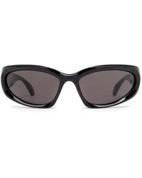 Balenciaga - Logo-Plaque Sunglasses - Lyst