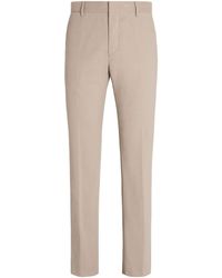 Zegna - Winter Mid-rise Chinos - Lyst
