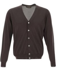 FILIPPO DE LAURENTIIS - V-Neck Button-Up Cardigan - Lyst
