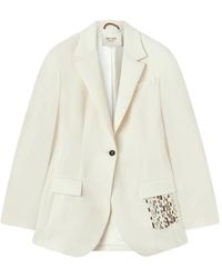 RETORI - Embroidered Single-Breasted Virgin-Wool Blazer - Lyst