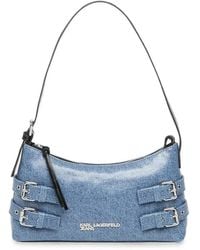 KARL LAGERFELD - Buckle-Detail Shoulder Bag - Lyst