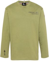3 MONCLER GRENOBLE - Logo-appliqué Cotton Sweatshirt - Lyst