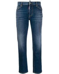 DSquared² - Washed Cropped Jeans - Lyst