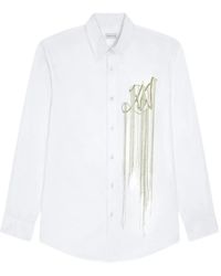 Dries Van Noten - Embroidered Cotton Shirt - Lyst