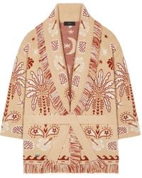 Alanui - Echoes Of The Island Fringed Cardi-Coat - Lyst