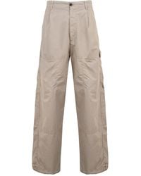 C.P. Company - Pleated Cargo Straight-Leg Trousers - Lyst