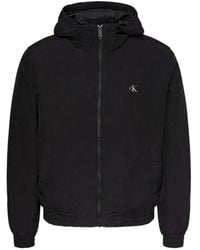 Calvin Klein - Logo-Embroidered Hooded Jacket - Lyst