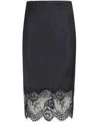 Herskind - Midi-Rok Met Kant - Lyst