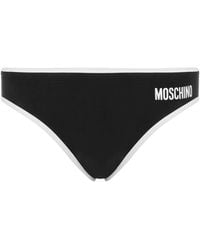 Moschino - Badehose Mit Logo-Print - Lyst