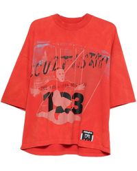 RIVINGTON roi Rebis - Left Out Graphic-Print Oversized T-Shirt - Lyst