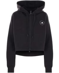 adidas By Stella McCartney - Logo Cropped Hoodie - Lyst