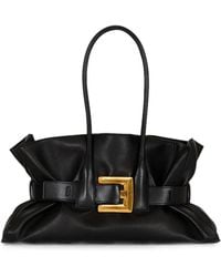 Balmain - Large Anthem Buckled Shoulder Bag - Lyst