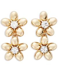 Carolina Herrera - Orecchini Pendenti Double Flower - Lyst