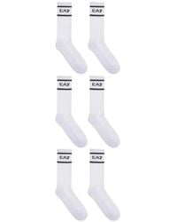 EA7 - Dynamic Athlete Logo-Print Three-Pack Socks - Lyst