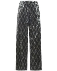 Pierre Louis Mascia - Ranada Geometric-Print Trousers - Lyst