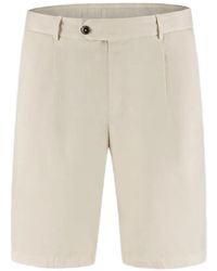 PT Torino - Pleated Belt-Loop Shorts - Lyst