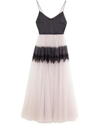 Viktor & Rolf - Tulle Lace-Trim Maxi Dress - Lyst