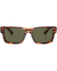 Prada - Tortoiseshell-Effect Square-Frame Sunglasses - Lyst