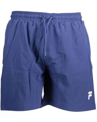 Fila - Logo-Patch Drawstring Swim Shorts - Lyst