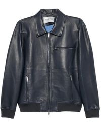 Iceberg - Zip-Up Leather Jacket - Lyst