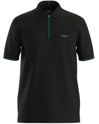 BOSS - Logo-Patch Tipped Polo Shirt - Lyst