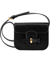 Gherardini - Bella Turn-Lock Leather Shoulder Bag - Lyst