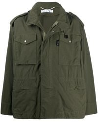 Off-White c/o Virgil Abloh - Hooded Arrows-Print Jacket - Lyst