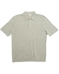 Blue De Gênes - Diamond-Knit Polo Shirt - Lyst