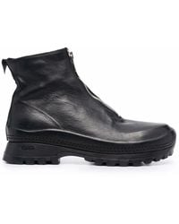 Guidi - Zipped Leather Ankle Boots - Lyst