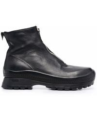 Guidi - Zipped Leather Ankle Boots - Lyst