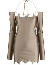 The Attico - Abito Lyna Corto Con Spalle Scoperte - Lyst
