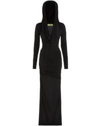 GAUGE81 - Elos Gedrapeerde Maxi-Jurk - Lyst