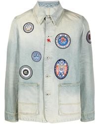 KENZO - Travel Badge Denim Jacket - Lyst