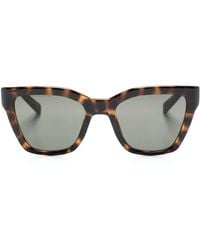 Saint Laurent - Logo-Engraved Square-Frame Sunglasses - Lyst