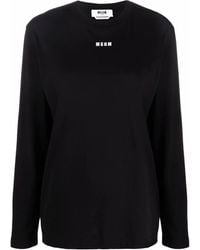 MSGM - ロゴ ロングtシャツ - Lyst